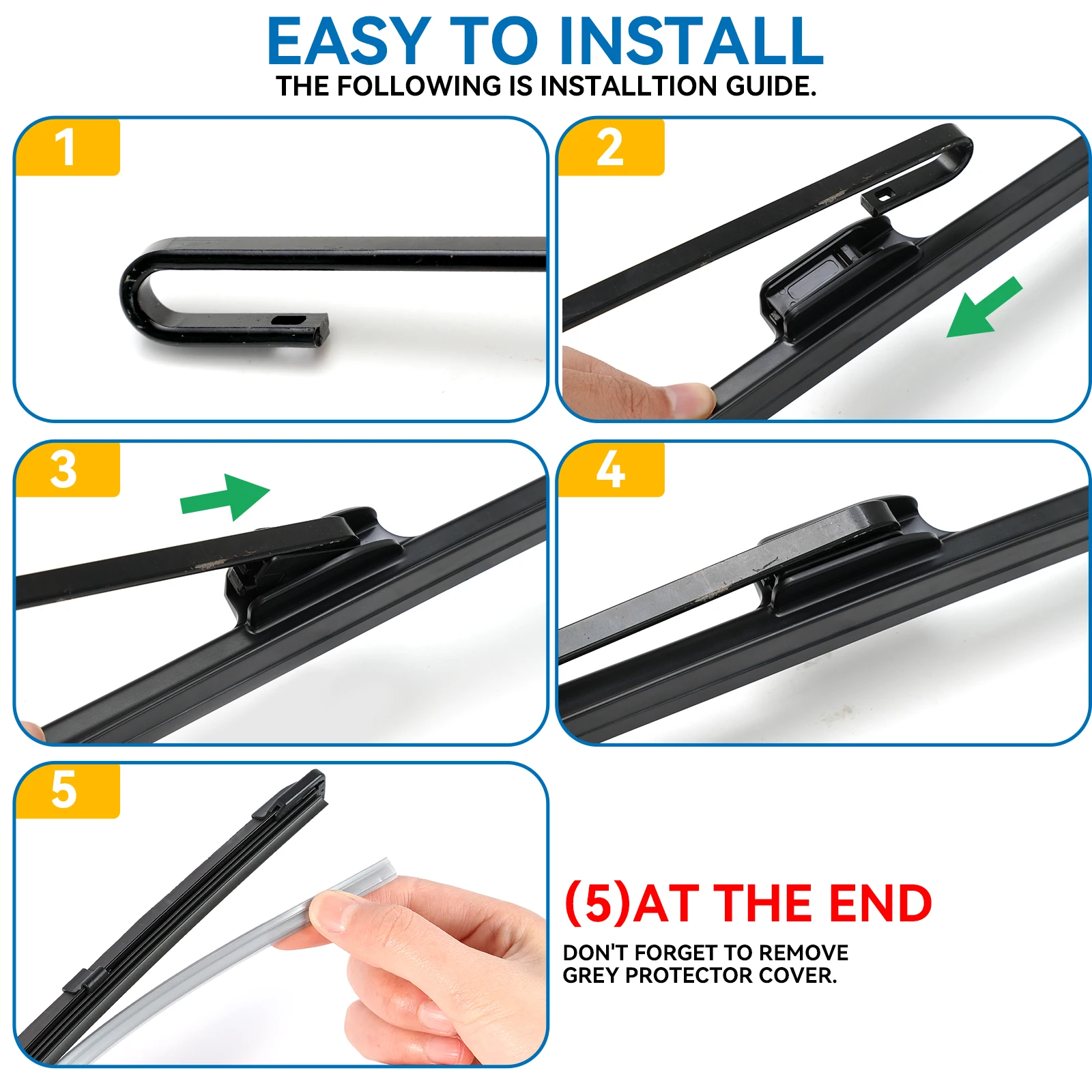 Erick\'s Wiper LHD Front Wiper Blades For Nissan Qashqai J11 2013 - 2020 Windshield Windscreen Clean Window Rain Brushes 26\