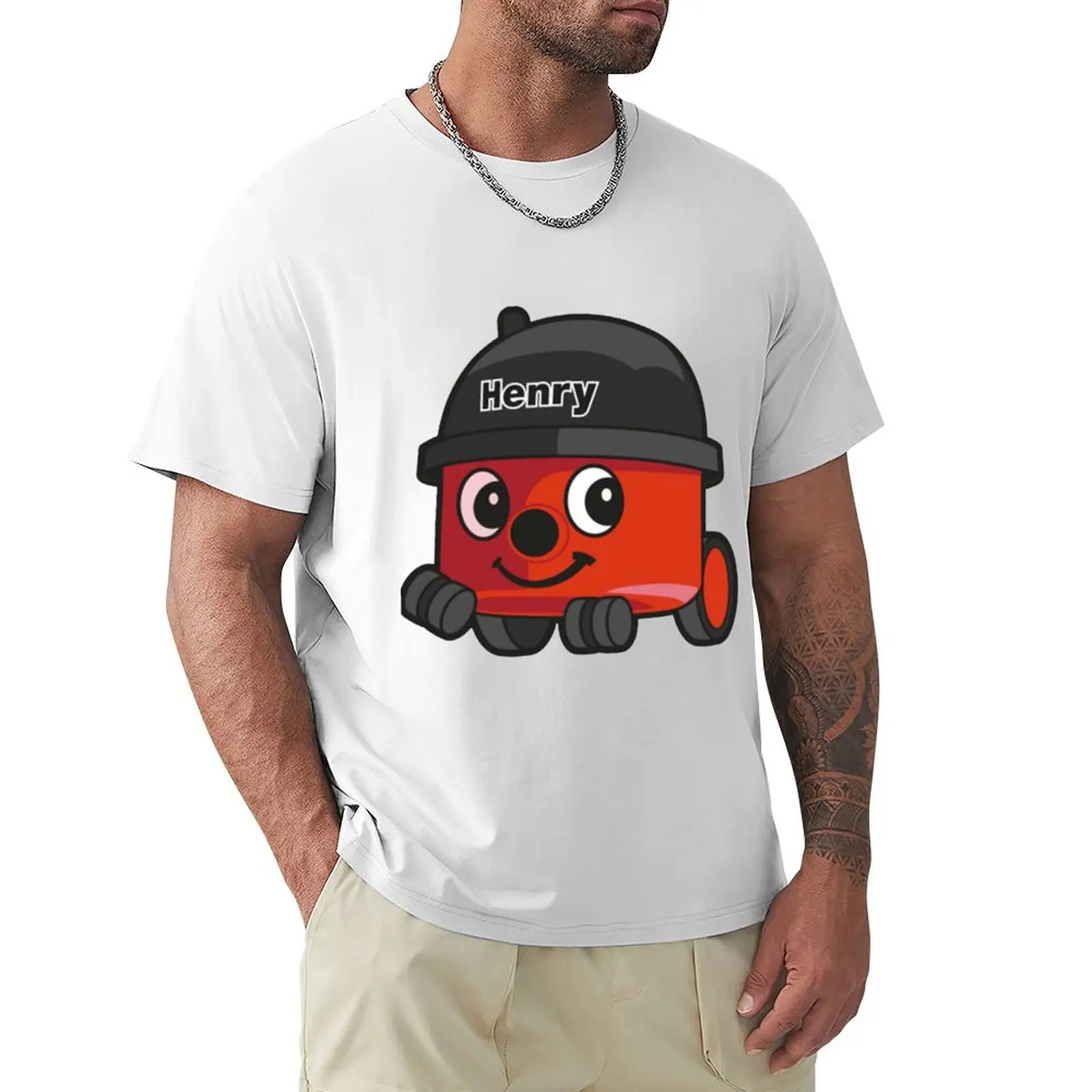 

henry hoover T-shirt anime clothes cute clothes mens t shirt graphic