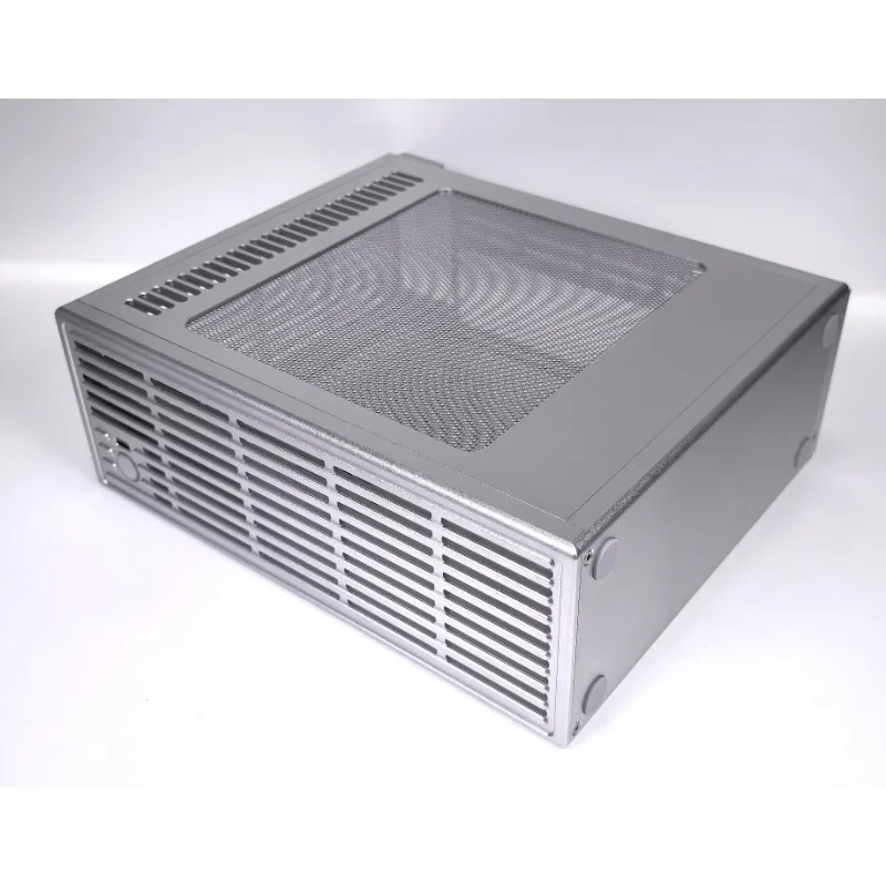 Half‑height low‑profile graphics card all‑aluminum PC case, Version V4, 4.9L volume
