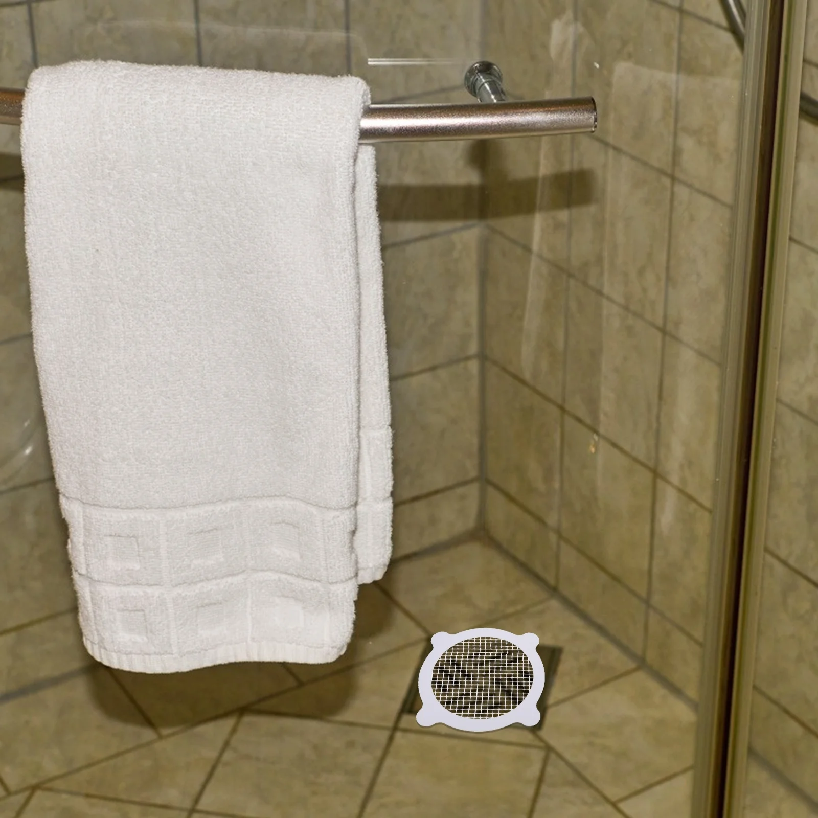 

25Pcs Bathroom Sewer Filter Mesh Hair Strainer Stickers for Smooth Surfaces Bathroom Sewer Filter Floor Drain Filtering Mesh