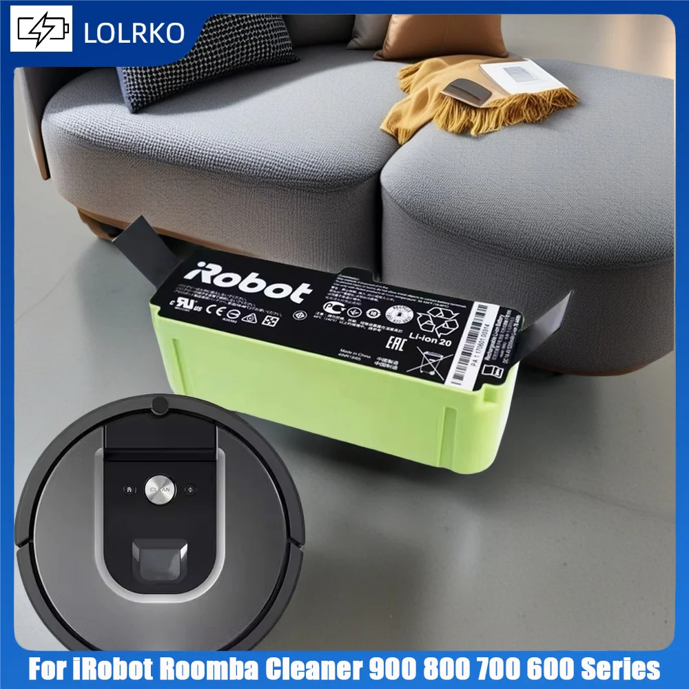 NEW 12800mAh Lithium Ion Battery For iRobot Roomba Cleaner 900 800 700 600 Series 960 980 981 965 895 695  690 680 675 890 860