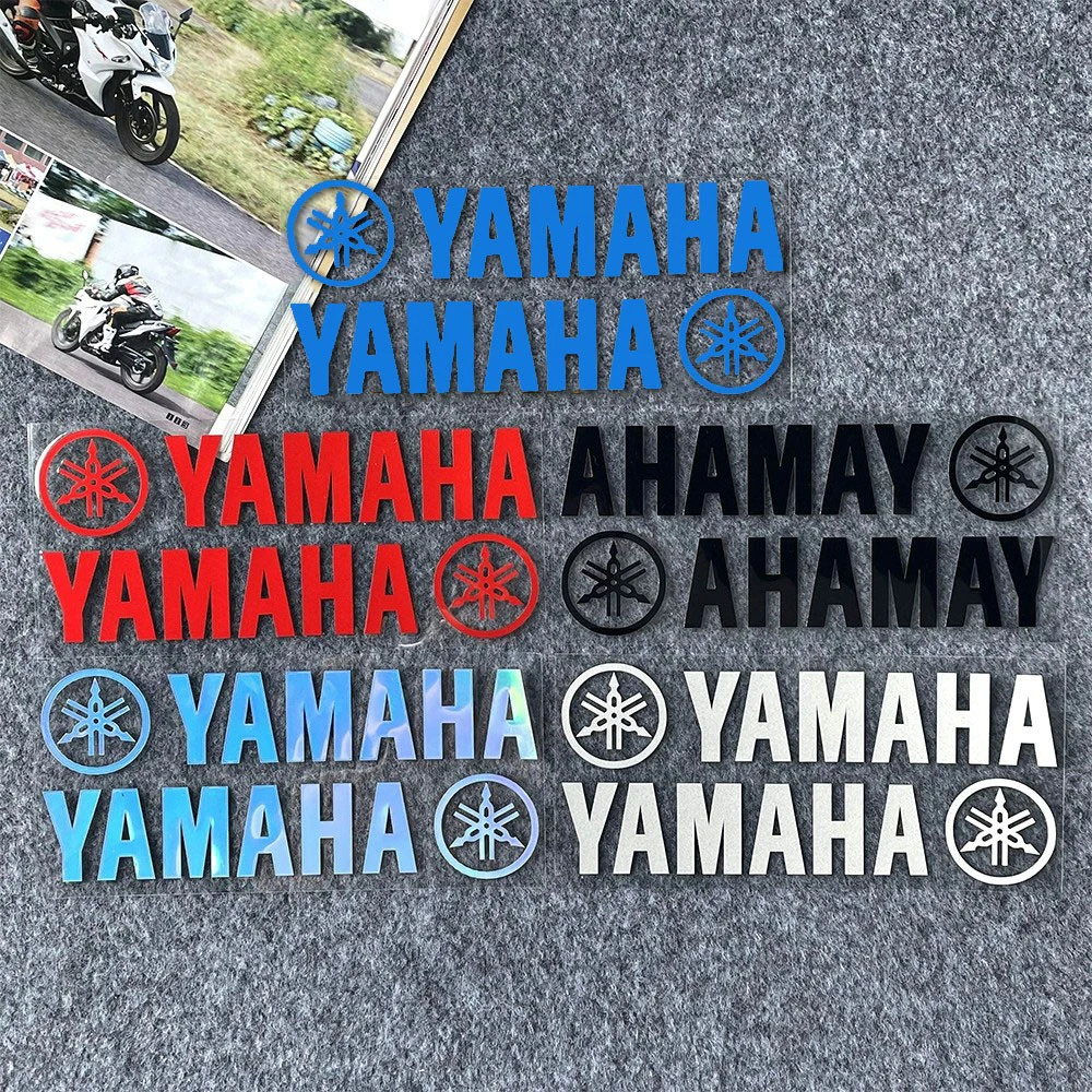 Universal Motorbike YAMAHA Letter Logo Decals Waterproof Vinyl Stickers for Yamaha NMAX XMAX MT R Series Scooter Bike Decor