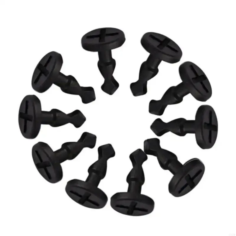 6XDF Plastic Screw Clips Secure Engine Bay Mounting 95557271000 for Automotives