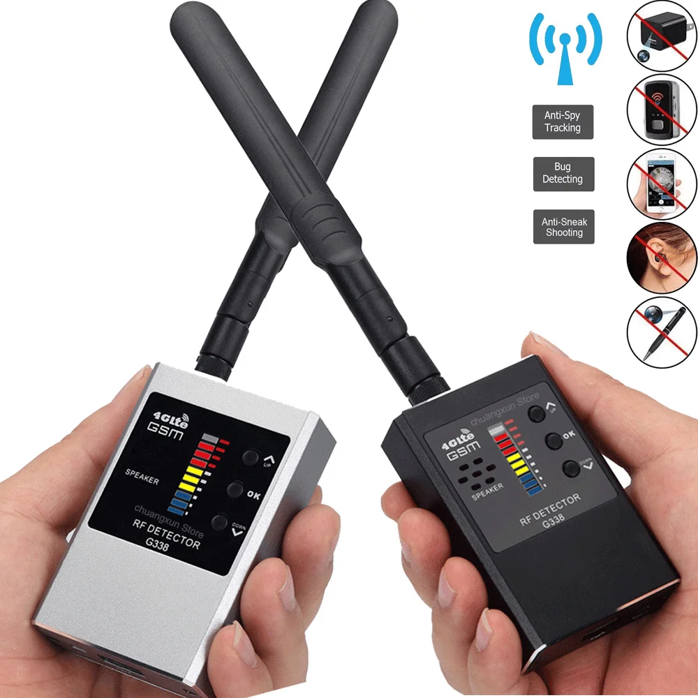 

Multi-function Anti Hidden Camera Detector Eavesdropping Finder GPS Locator Tracker Lens Wireless RF Signal Detect Radio Scanner