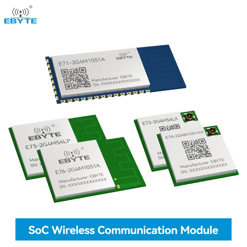 BLE6.0 BLE MESH Module SoC TL7215D/nRF54L15 EBYTE E71-2G4M10S1A E73-2G4M08S1FX Compact Size Low Power Consumption
