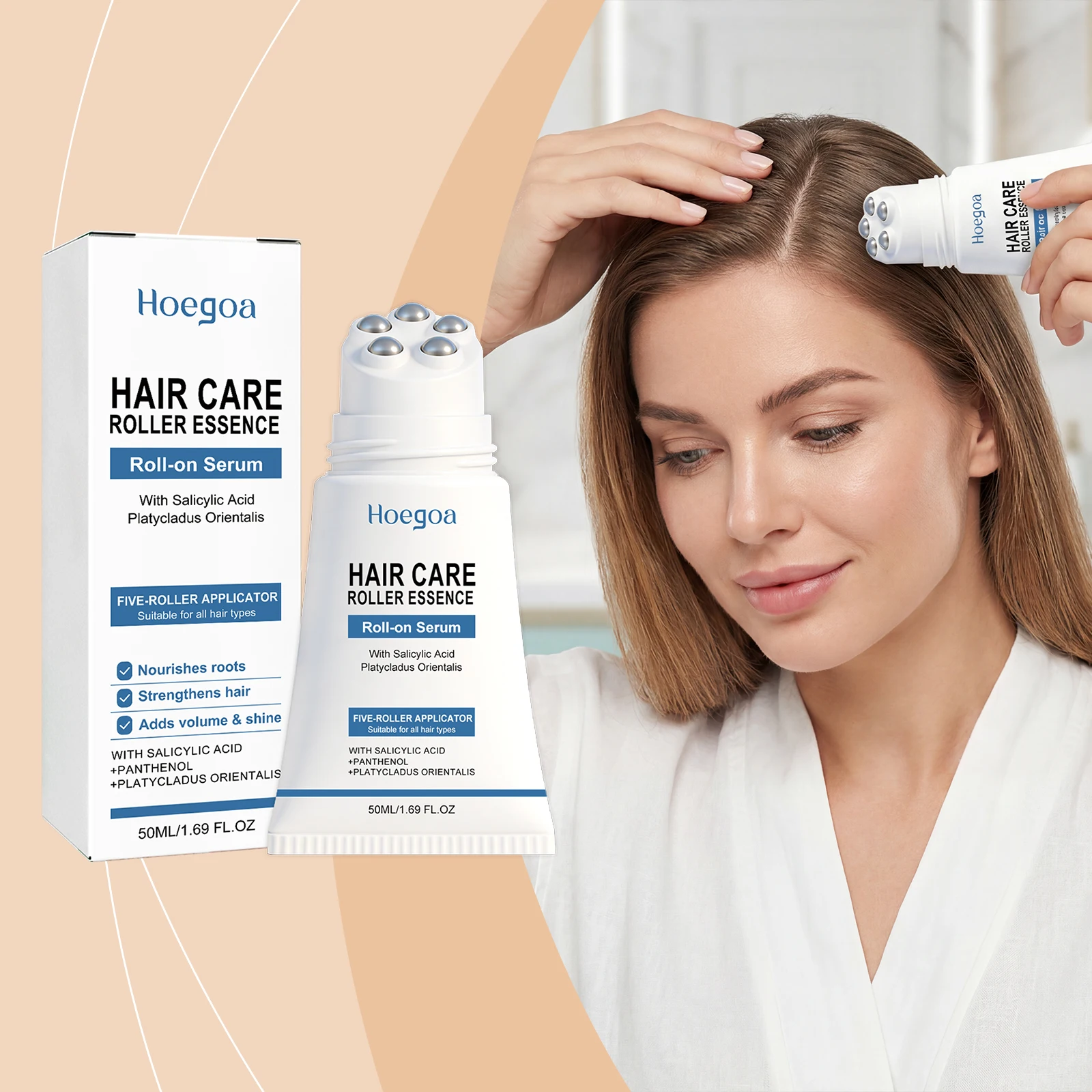 

Hoegoa Hair Essence Roller Nourishes Roots Strengthens Follicle Activity Scalp Density Reduces Breakage Daily Roller Applicator