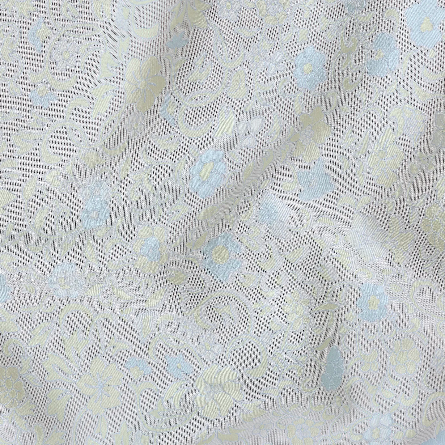 High Quality Qinglan Twine Silk Woven Twisted Rosang Silkworm Silk Fabric Han Clothing Designer Cloth