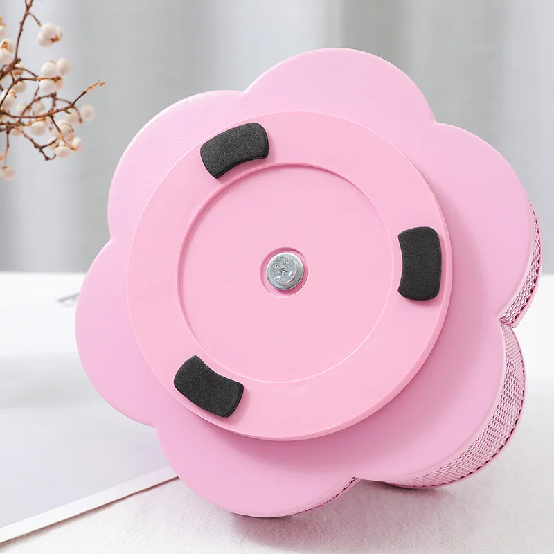 Home Office Large Capacity Art Supply Space Saving 360 Degree Rotating 7 Compartments Pen Box Desk Stationery Storage Organizer