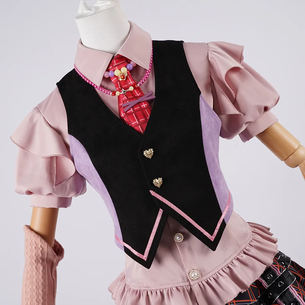 Game Infinity Nikki X Open World Barrbie Cosplay Costume Punk Harajuku Lovely Lace Plaid Skirt Woman Sexy Kawaii Carnival Suit view 5