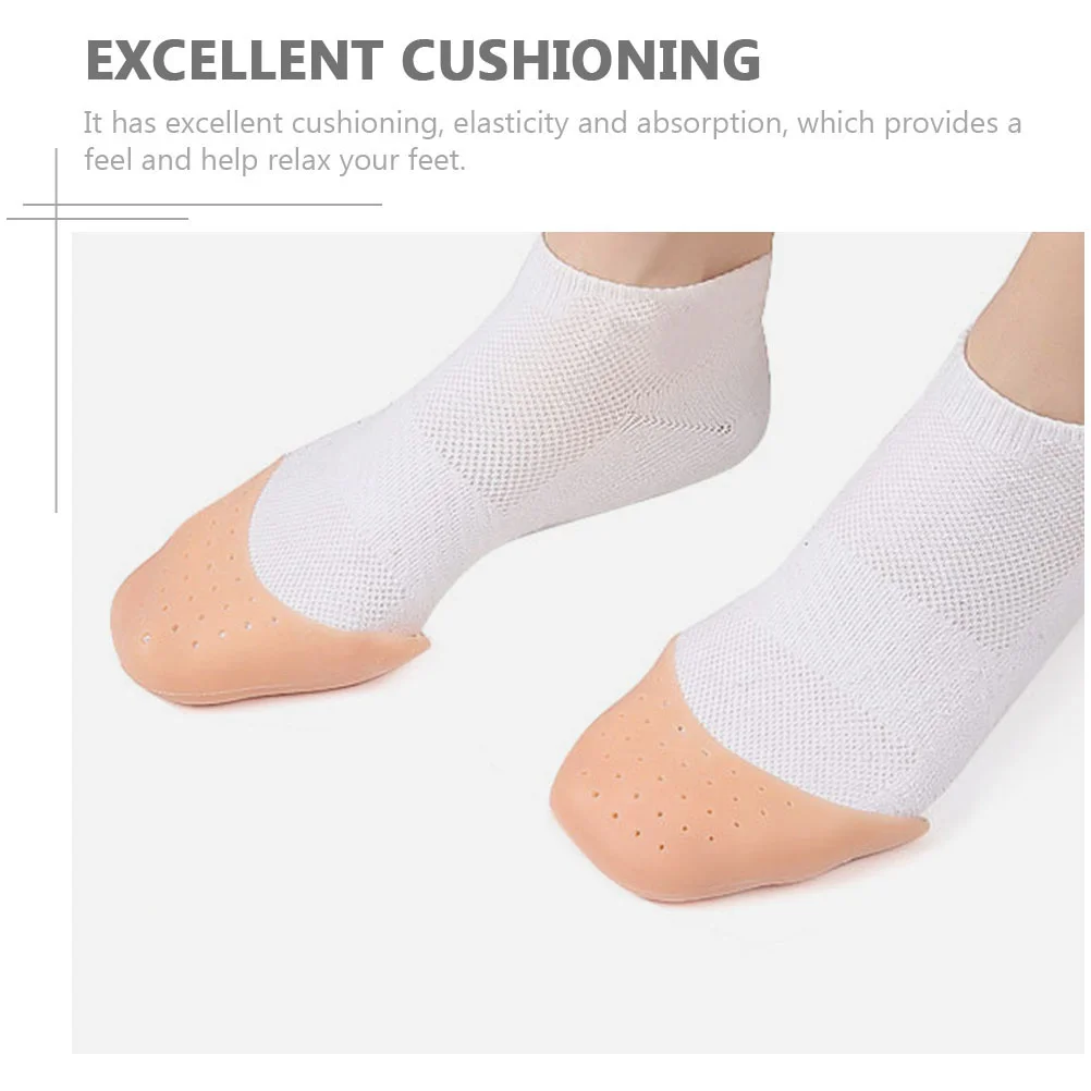 6 Pcs Toe Protector Cover Reusable Pouch Sleeve Wrapped Shoe Pads Cushion for Heels Pointe Shoes Baby