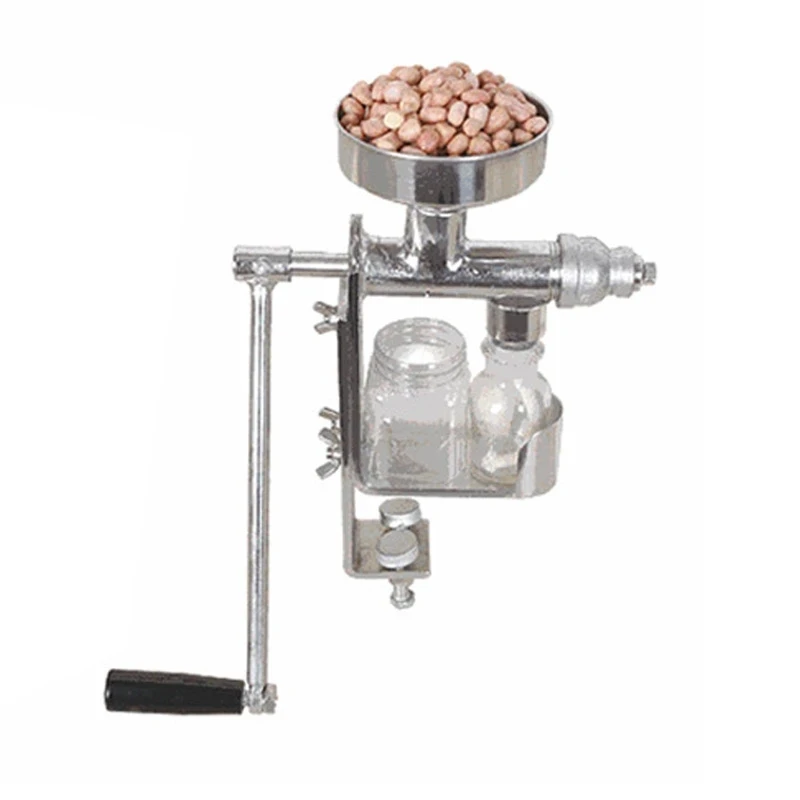 Manual Oil Press Machine Household Oil Expeller Oil Extractor Peanut Nuts Seeds Sesame Soybean Oil Presser 304 Stainless Steel