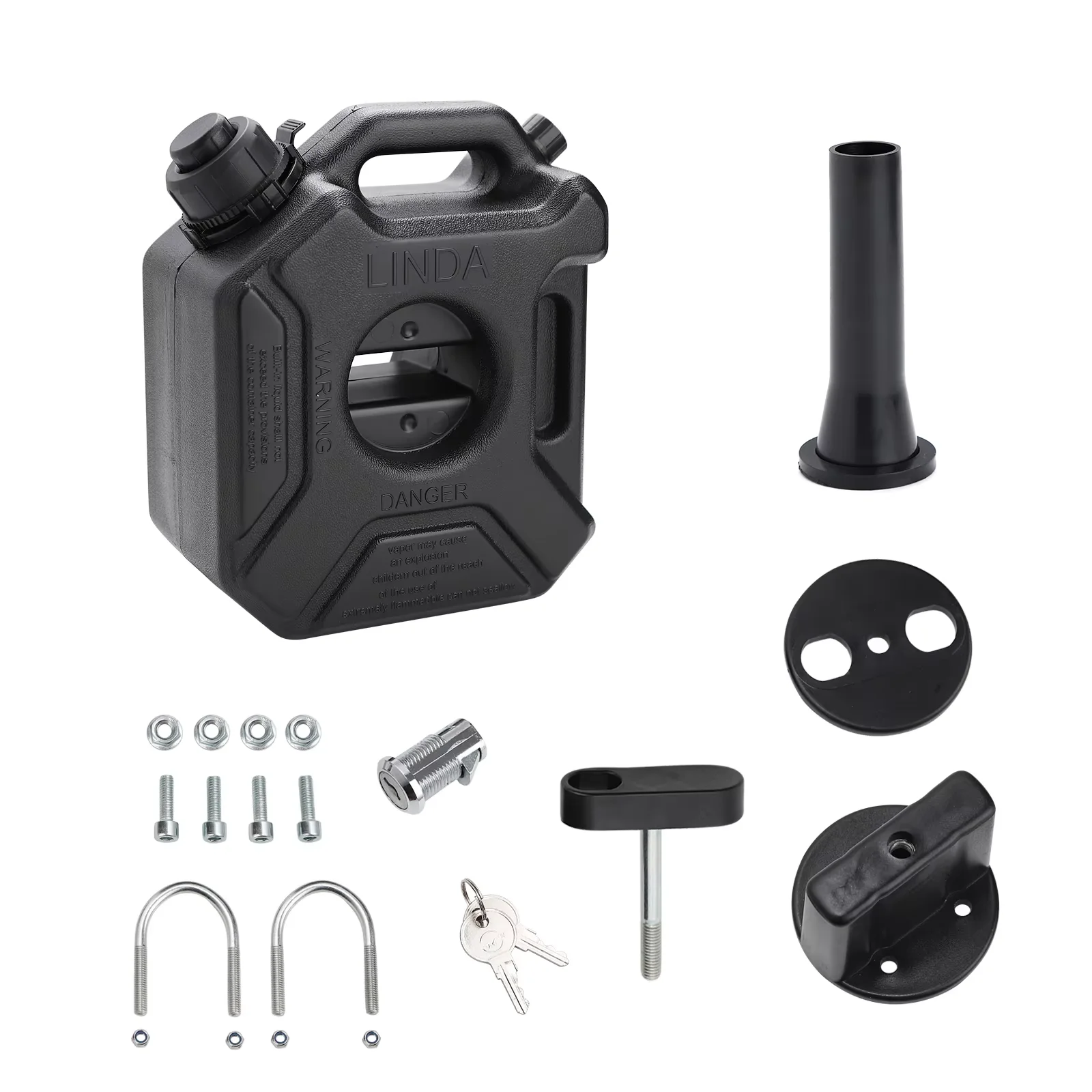 Gas cans Black/Red 3L/5L /10L  Gas Tank in Polyethylene(HDPE) Corrosion resistant, convenient, anti-theft