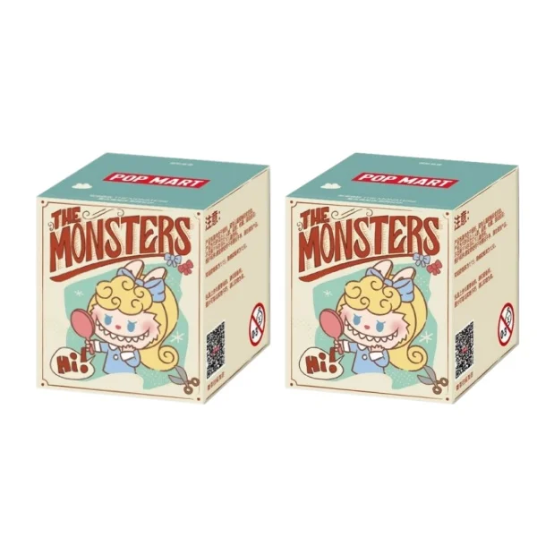 Genuine POPMART Bubbles THE MONSTERS Labubu Vintage Barbershop Series Mini Collectible Figures Trendy Toy Desktop Decor Ornament