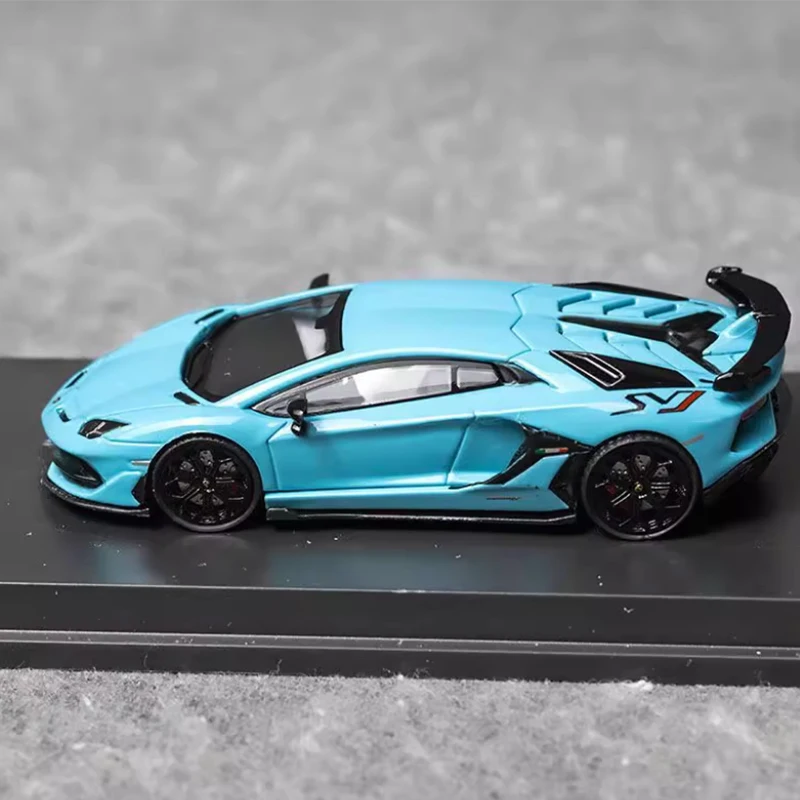 Moulé sous pression Original 1:64 échelle Aventador SVJ LP770-4 alliage modèle Simulation décoration loisirs Souvenirs Collection affichage statique