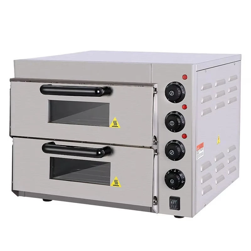 Electric Double Deck Oven Pizza Oven Use in the Kitchen Stone Commercial
