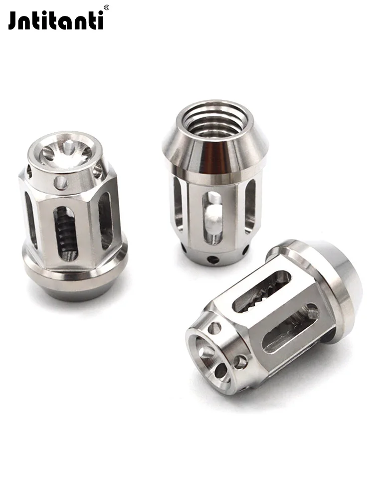 Closed End 17mm Hollow Hex Cone Seat Gr.5 Titanium Lug Nut M12x1.5mm for Toyota Ford Buick Cadillac Chevrolet Mazda Honda Kia