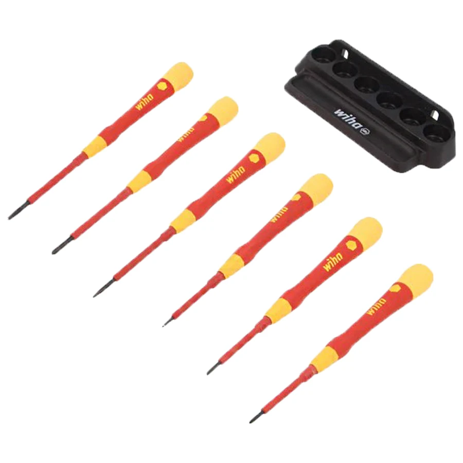 WIHA 42989 7Pcs 1000V Insulated Screwdriver Set Wear-Resistant Slotted Phillips Repair Tool