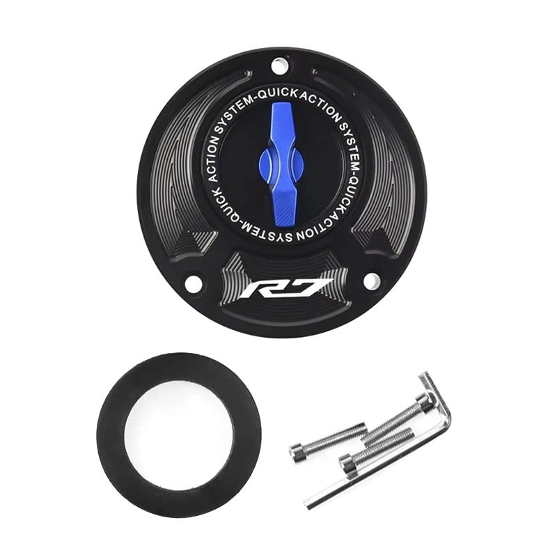 

For YAMAHA YZF-R7 2021 2022 Fuel Gas Tank Cover Quick Release Rotate Aluminum Oil Cap YZFR7 R7 Racing Motorcycle Accessories