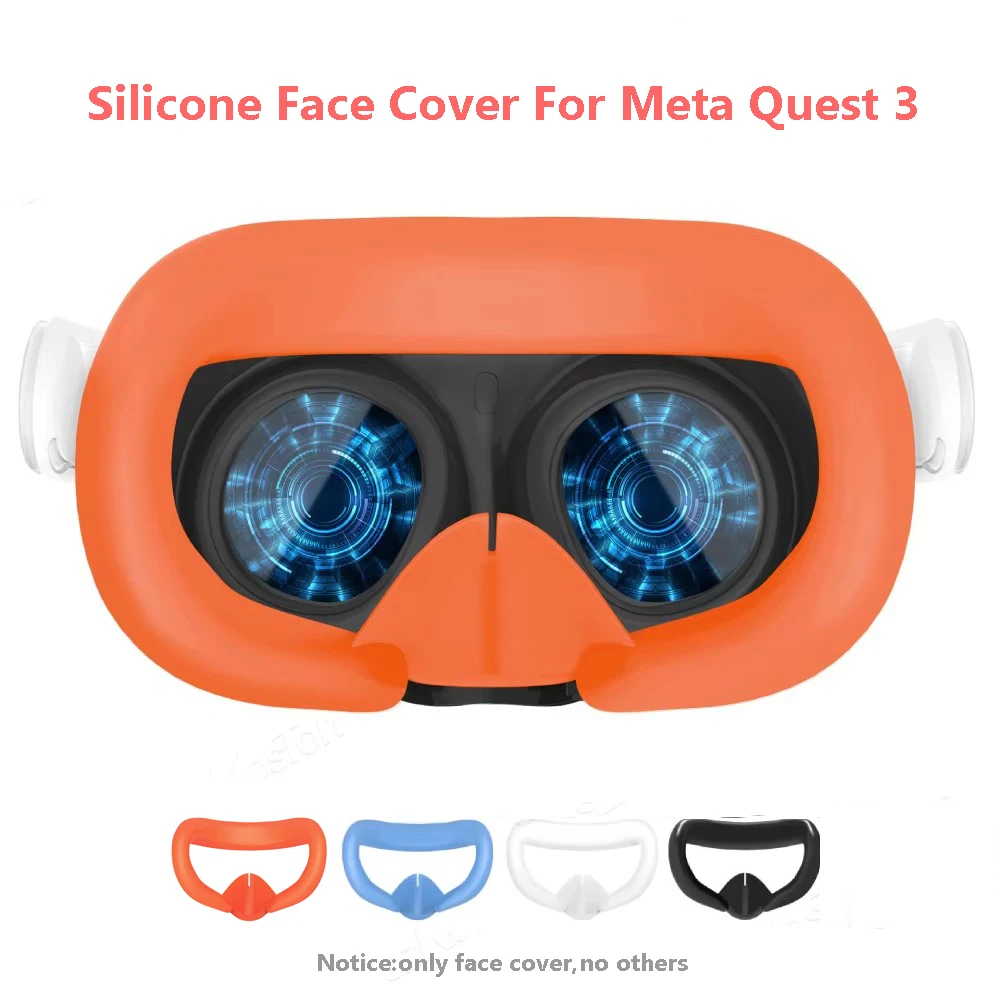 VR Glasses Silicone Eye Cover For Meta Quest 3 Case Replacement Face Pad Anti-sweat Mask Cover For Oculus Quest 3  Accessories