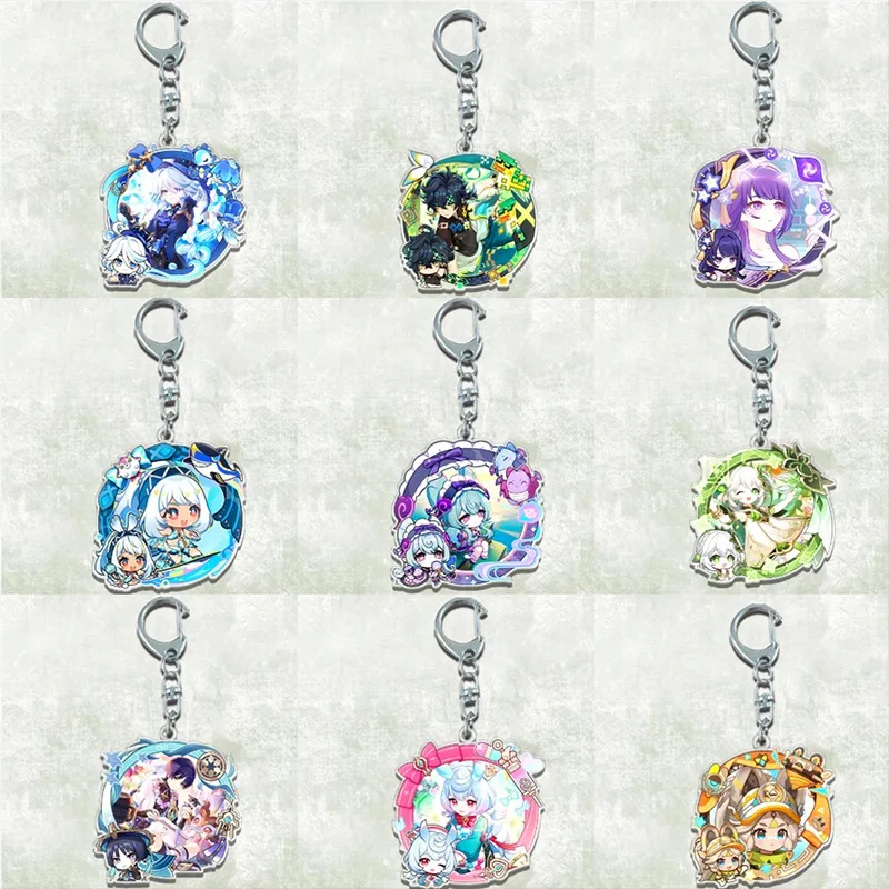 9 أنماط لعبة مفتاح سلسلة حلقة لطيف شارلوت كينيش Turnfire هانت كاتشينا المولاني سيجويين بعلزبول واندرر قبعة غي كيرينغ