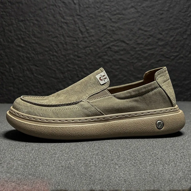 

Мужская повседневная парусиновая обувь, осень 202, спортивная обувь на толстой подошве, уличная модная удобная нескользящая повседневная обувь Zapatillas