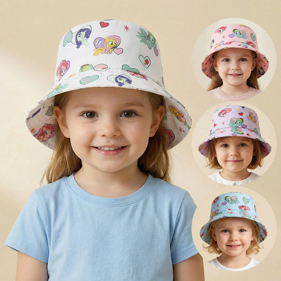 

Spring and Summer Animal Print Children's Hat - Fresh Little Flowers Baby Hat - Sun Protection Hat - Wide Brim Children's Hat