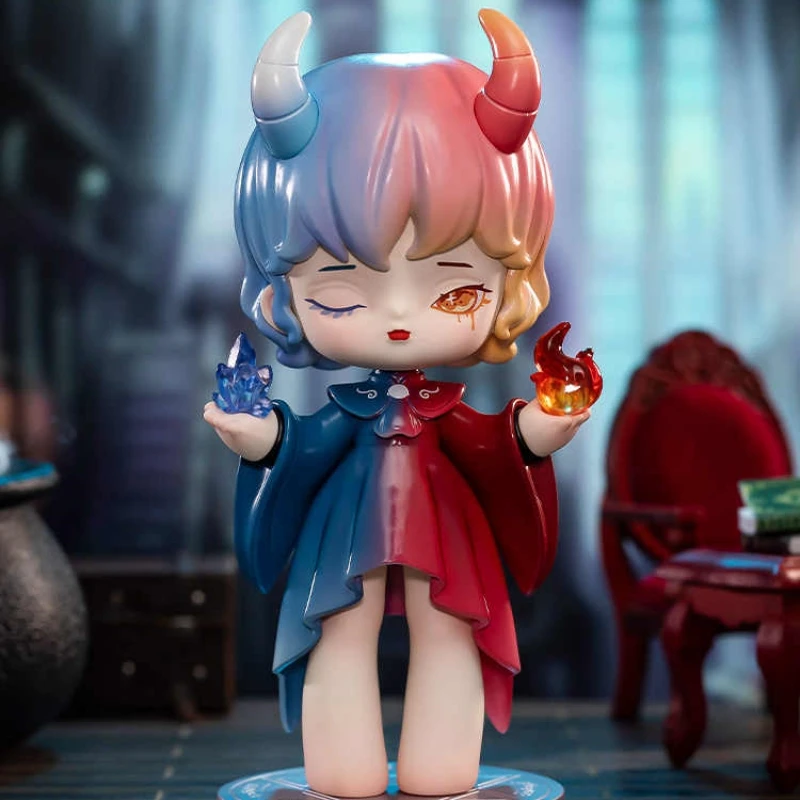 Misya Blind Box figura de Anime genuina, inconstruible, magia universitaria, serie, adornos oscuros, caja misteriosa, muñecas de Pvc, regalos para niños de Halloween