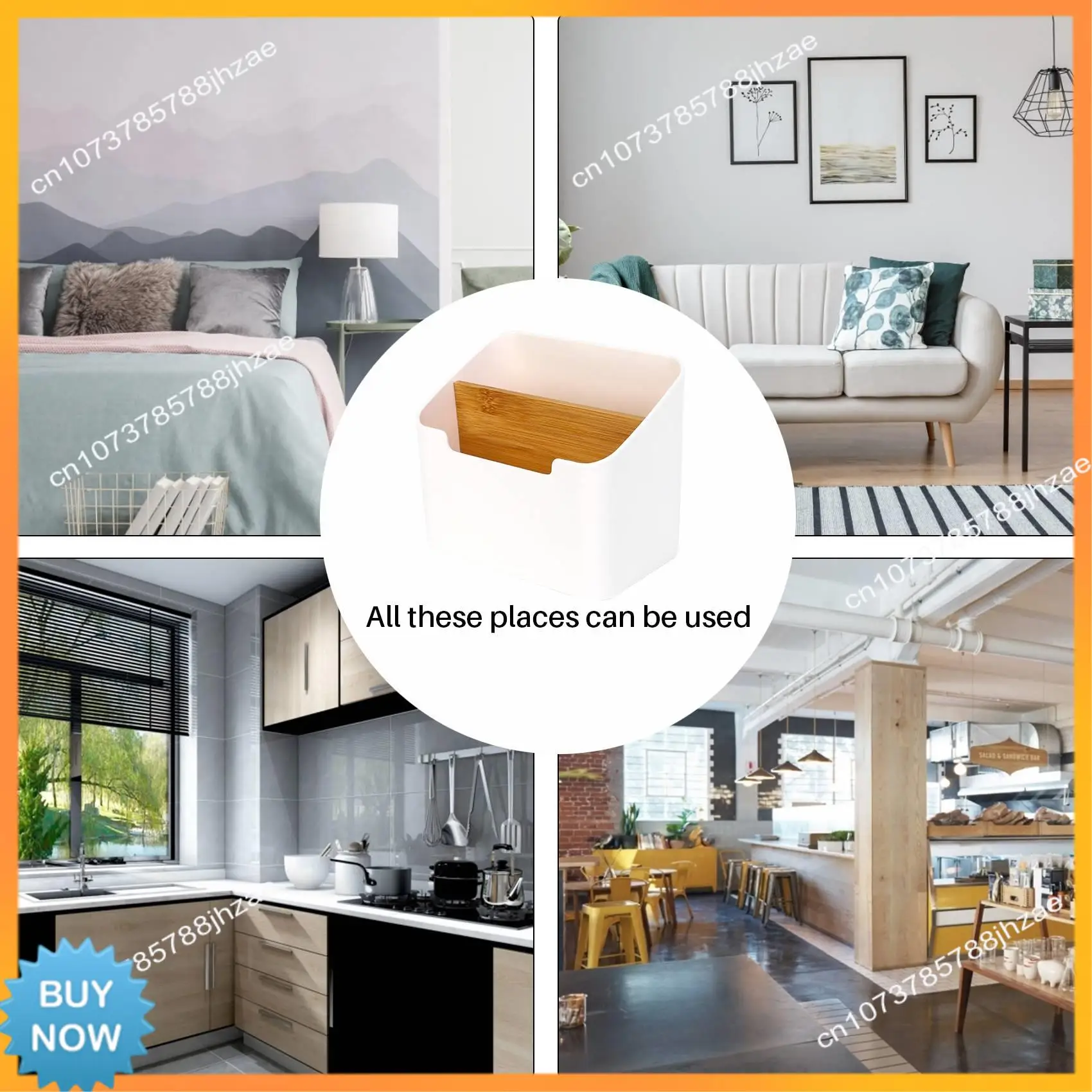 A10R Remote Control Holder Desk Storage Organizer Box Container For Desk, Office Supplies, Home