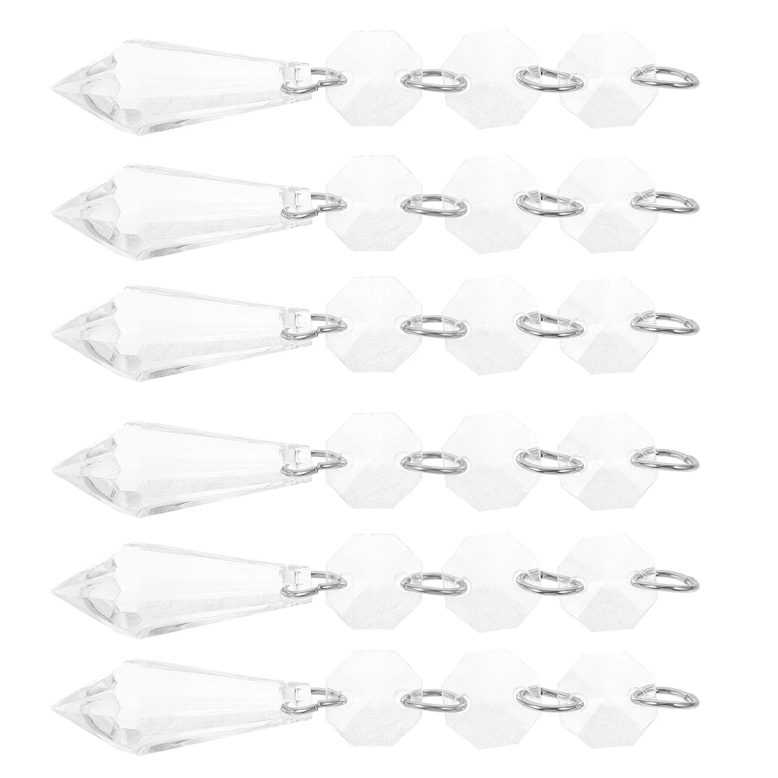 

10Pcs Crystal Hanging Pendant Durable Acrylic Chandelier Lamp Decoration Wedding Party Home Light Pendant Ornament