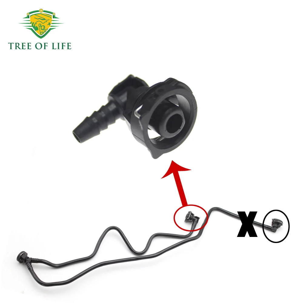 1/2/5/10x Water Kettle Connector Auto Radiator Water Box Connector For Mercedes-Benz W166 X166 W176 C117 X117 X156 A2465010025 - Image 3