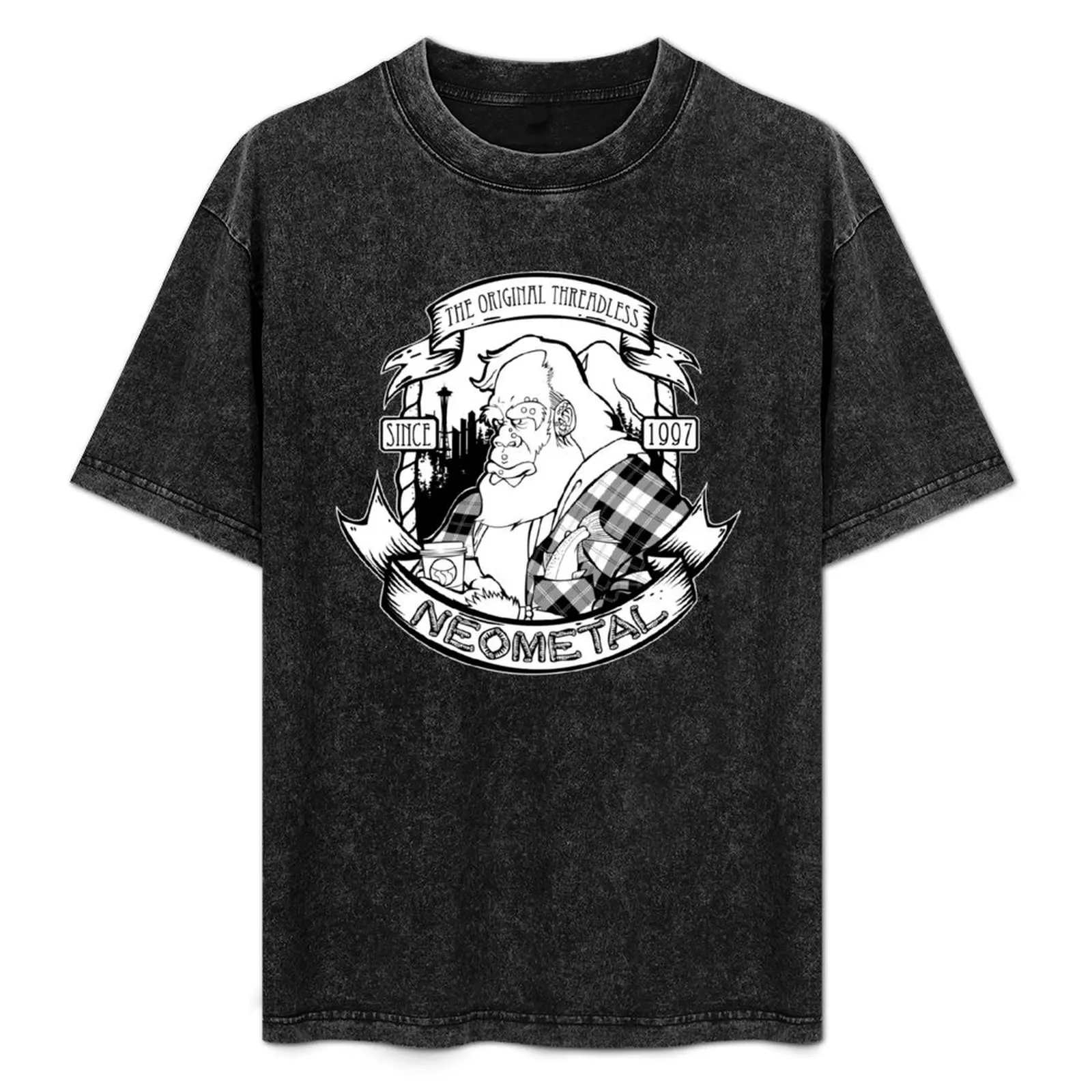 

NeoSquatch B&W T-Shirt for a boy blue lock summer 2025 luxury clothes men