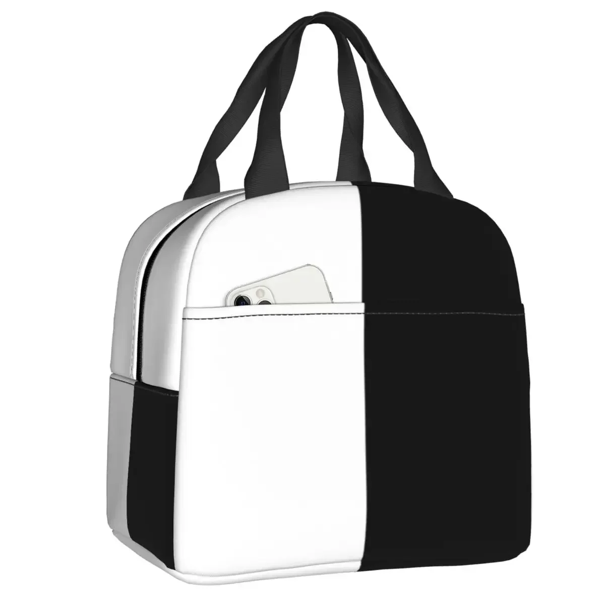 Ethan Markiplier Mark Black And White Split Lunch Bag Cooler Thermal Insulated Lunch Box for Women School  Picnic Food Tote Bags