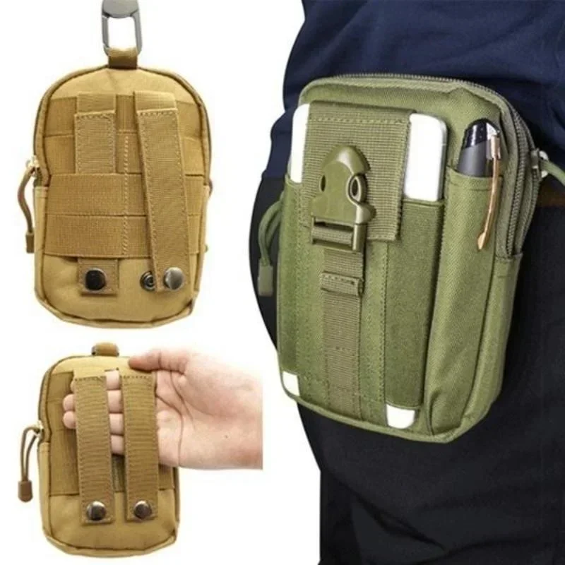 Mobile Phone Case Pouch Waist Bag Waterproof Nylon Multifunction Casual Men Waist Packs Male Small Bags Men's Bag