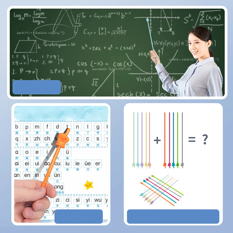 Vingerleesgids Voorschoolse Leermiddelen Buigbare Stokken Educatief Leerspeelgoed Voor Kinderen Klas Whiteboard Pointer