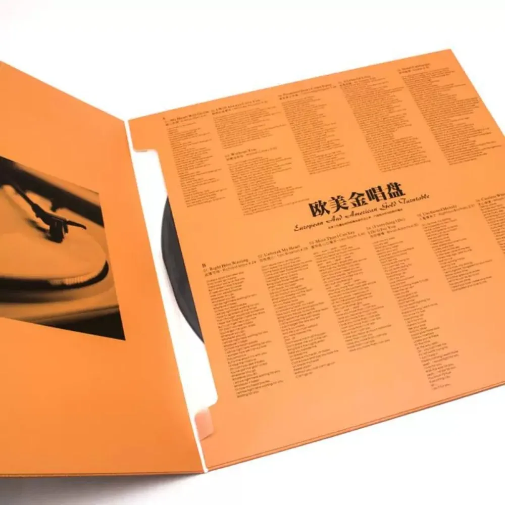 Western Golden Disc Vinyl LP - سجل خاص بالقرص الدوار مقاس 12 بوصة - أغاني إنجليزية للفيلم الكلاسيكي لهواة الجمع