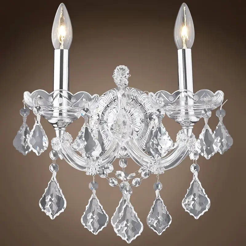 for Crystal Chandelier Wall Light Maria Theresa 2 Light Emitting Diode Murano Chandelier Farmhouse Chandelier China K9