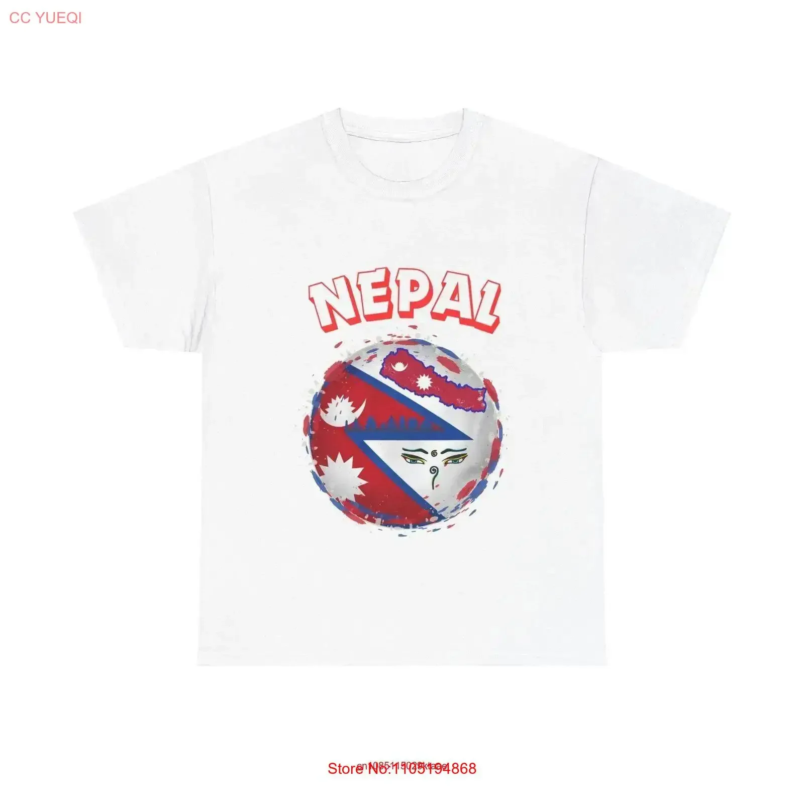 Men Nepali White Flag T Shirt Design Heavy Cotton and Nepal vintage Washed Comfortable Soft Versatile Breathable Unisex Casual