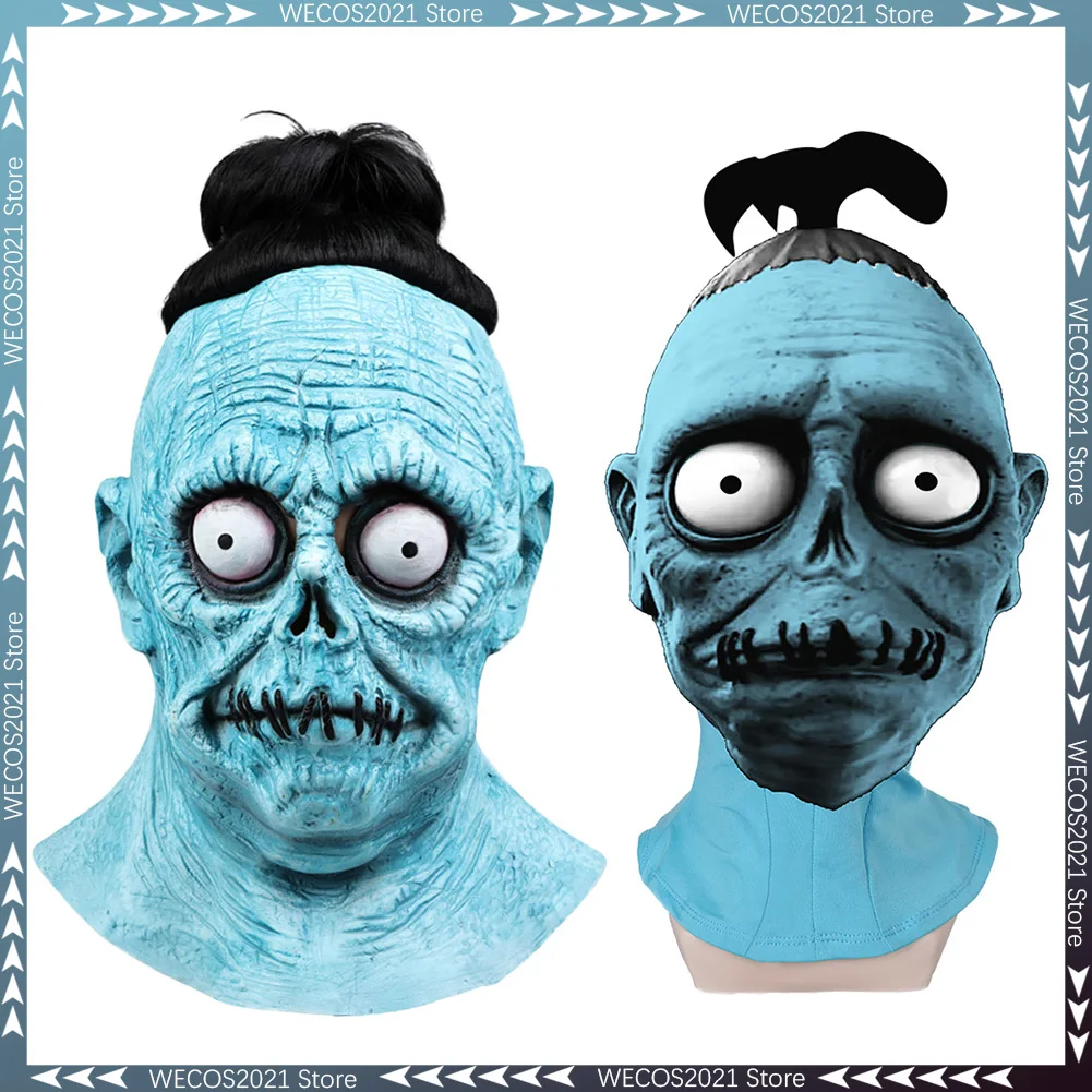 2024 película jugos Cosplay Bob máscara con pelucas accesorios de disfraz accesorios de Halloween aterradores hombres adultos fantasía sombreros