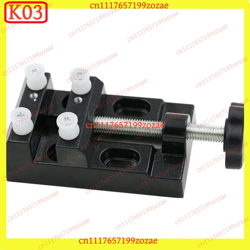 k3 Miniature Aluminum Alloy Bench Vise, Clamp-on Flat Tongs Electric Grinding Fixture Auto Parts