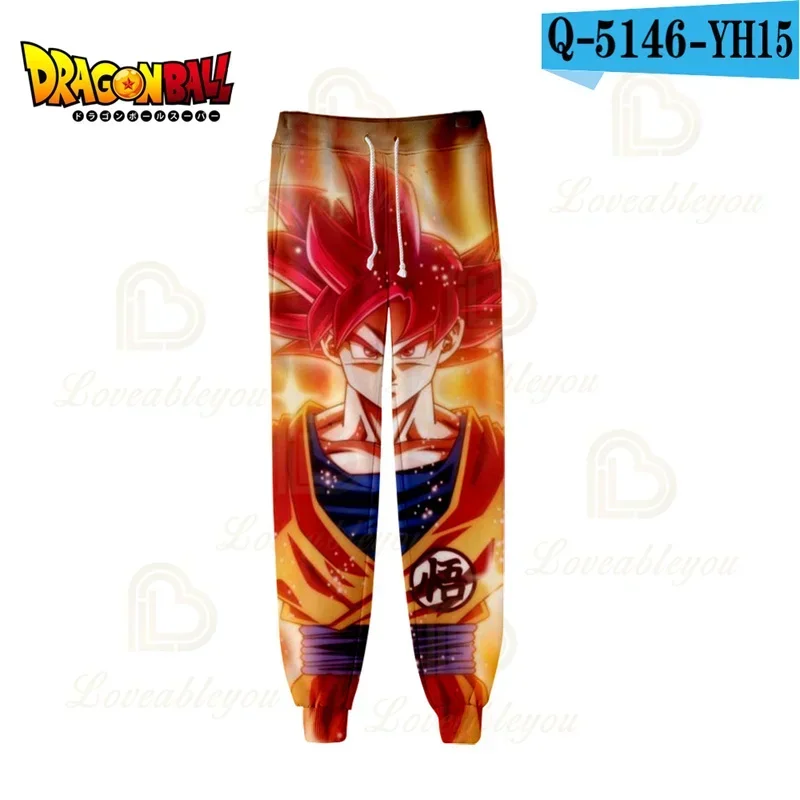 Goku Vegeta IV Super Saiyan Casual Trousers Dragon Ball Z Jogging Pants Broly Printed Sweatpant Workout Running Sport Clothing