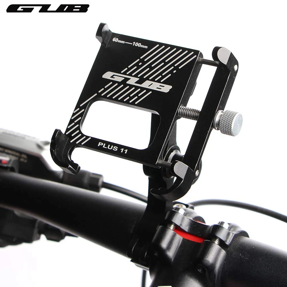 GUB PLUS11 soporte de teléfono para motocicleta y bicicleta, accesorio de aleación de aluminio con rotación de 360 ° ajustable, 4 a 6,8 pulgadas, GPS