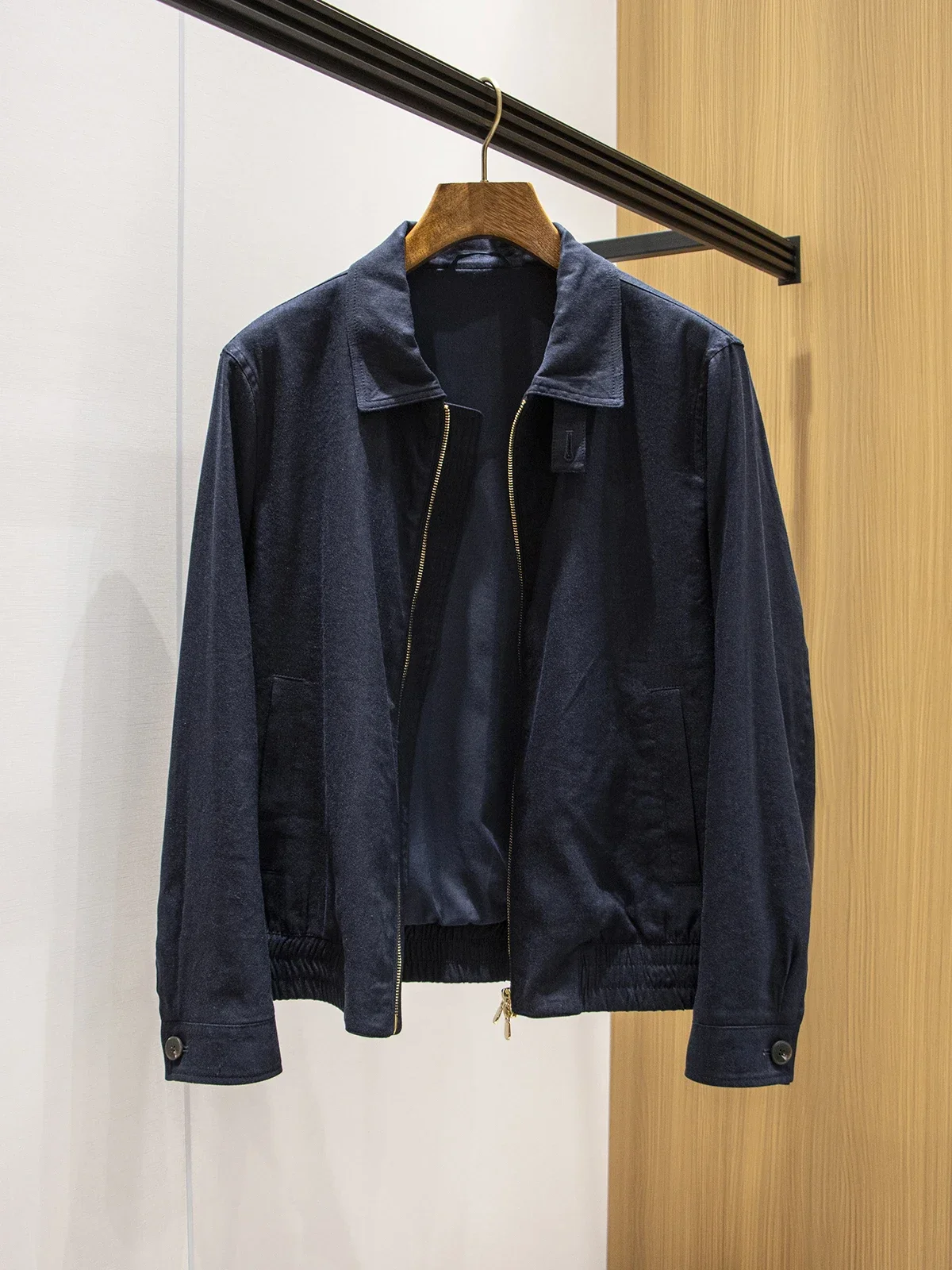 

Classic old money style Normandy Lenzing linen comfortable breathable business casual lapel jacket