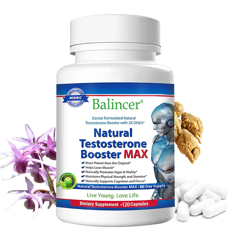 

Men's Herbal Supplement - Contains Tribulus Terrestris and Maca Root - Supports Athletic Performance, Muscle and Energy Health