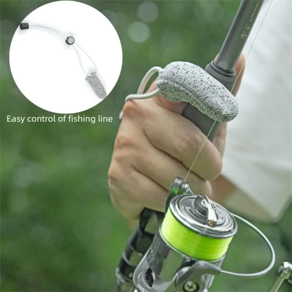 Anti-Slip Fishing Single Finger Gloves Breathable Wear-resistant Anti-Cut Fishing Gloves Cap with Elastic Band