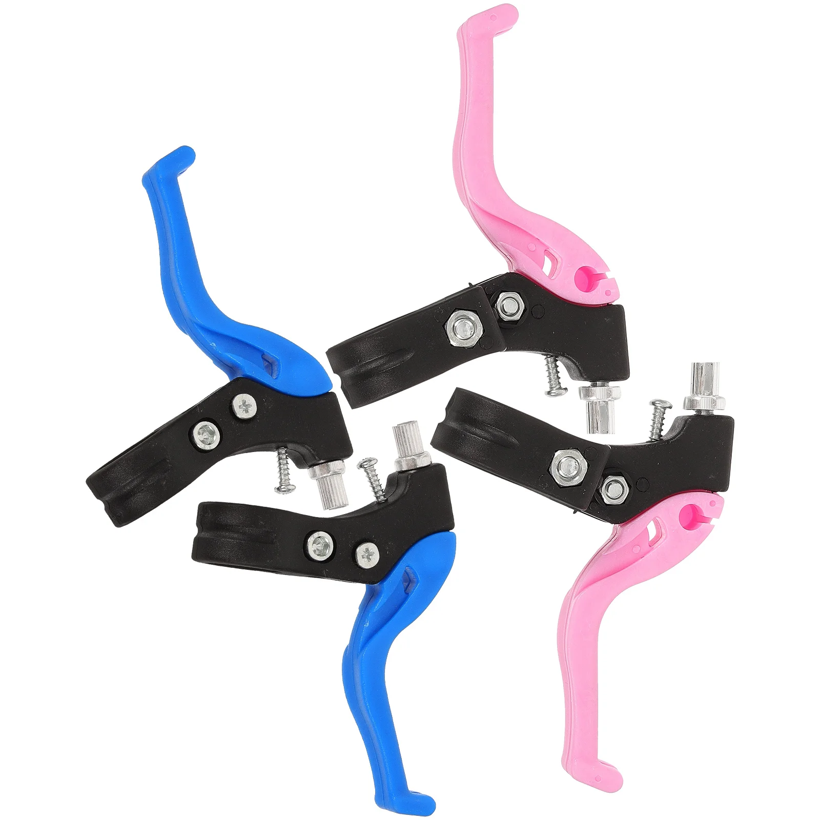 2 Pairs Brake Lever Bike Kids Kit Supplies Handle for Replacing Bicycle Levers Plastic Metal Accessories Bicycles Child Clutch