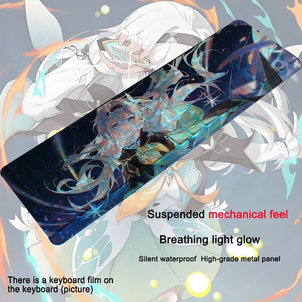 Honkai: Star Rail Keyboard 104 Keys Firefly Gaming Anime Kafka USB Wired Backlit Gaming Keyboard Keycap For Office Laptop Games