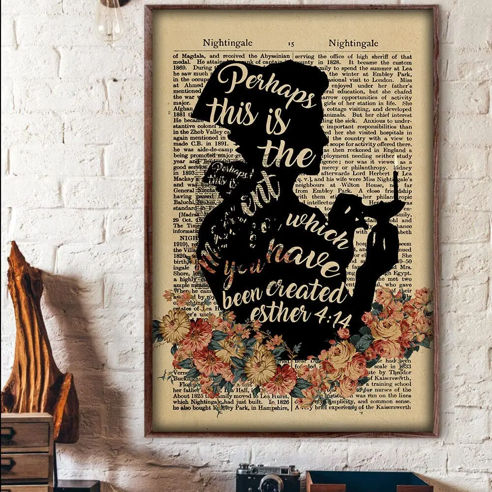Metal Vintage Tin Sign Decor Florence Nightingale Perhaps This Moment Which You Have Been Created Poster Wall Poster Plaque sign