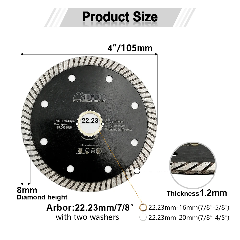 10pcs 105mm