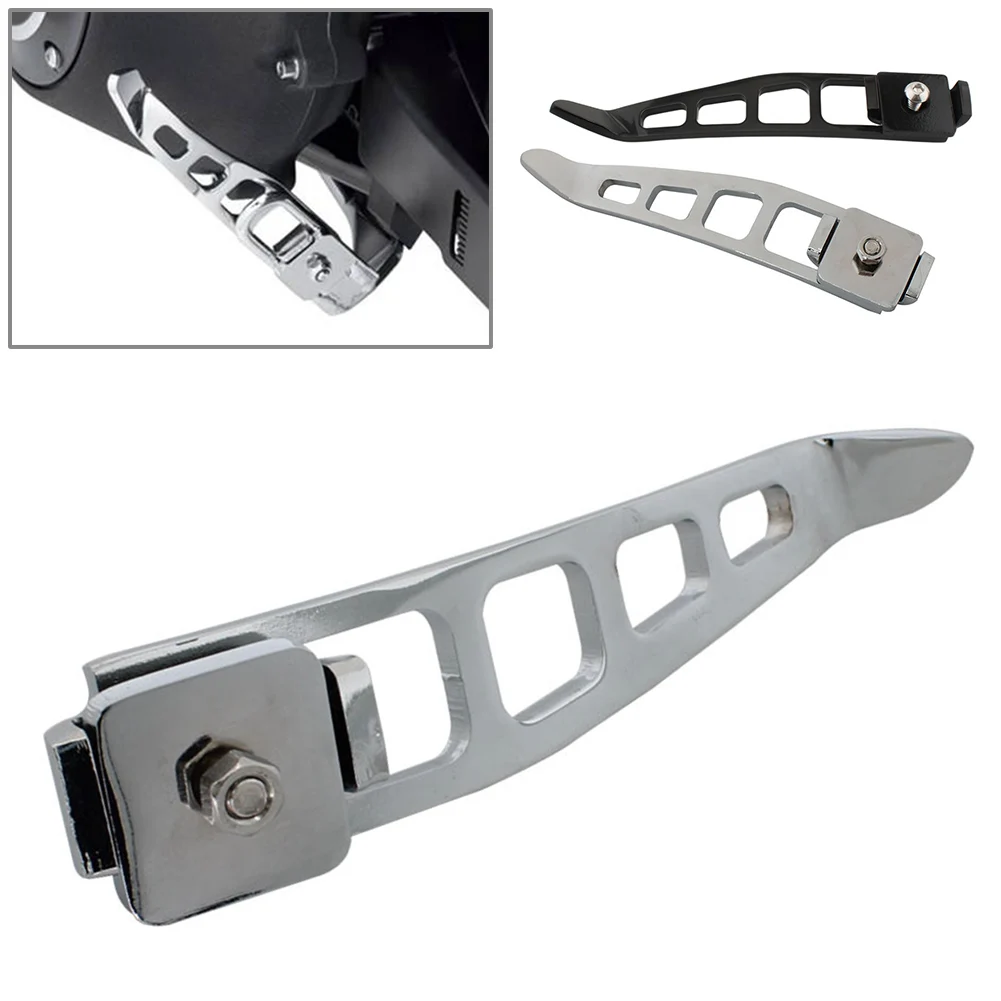 1Pc Aluminum Stand Kickstand Extension Support For Harley Dyna Fat Bob Super Glide FXDF FXDB FXDL 1993-2017 Black/Silver