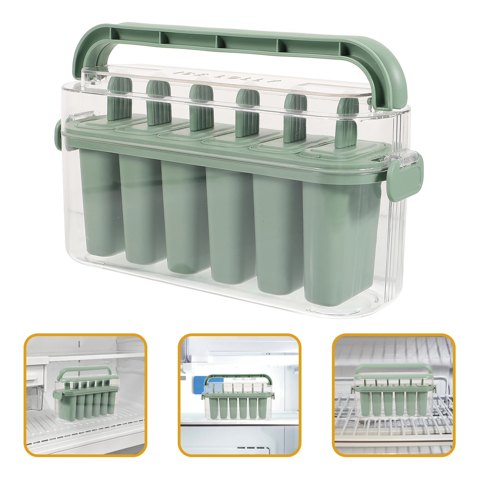 

Silicone Ice Lollipops Mold Handheld Durable DIY Ice Cream Molds Treats Homemade Summer Snacks